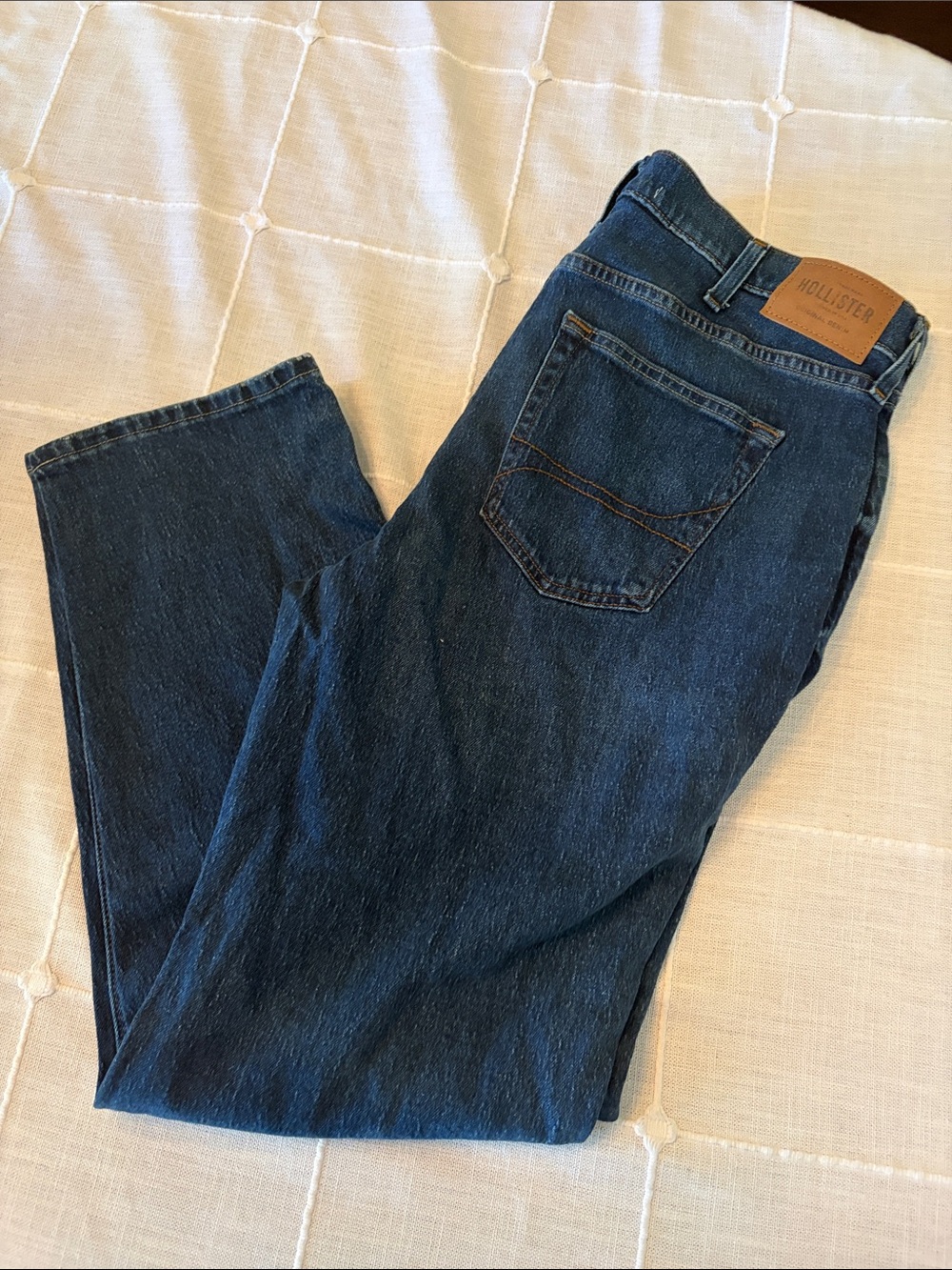 Hollister Men's Deep Indigo Straight Jeans